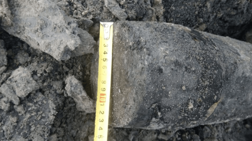 В Петербурге при строительстве станции метро найден снаряд времён войны