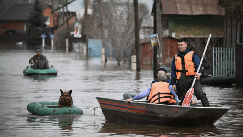 В Оренбургской области от воды освободилось 794 дома и 1142 участка за сутки