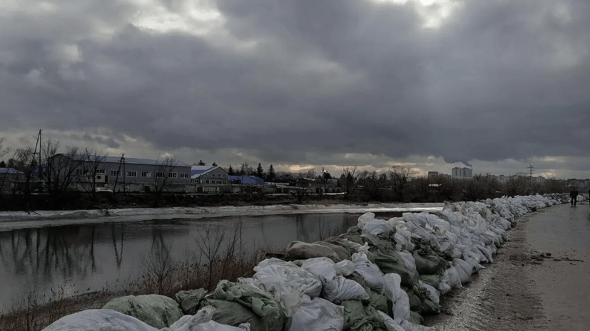 Уровень воды в реке Тобол в Кургане за десять часов вырос на 65 см