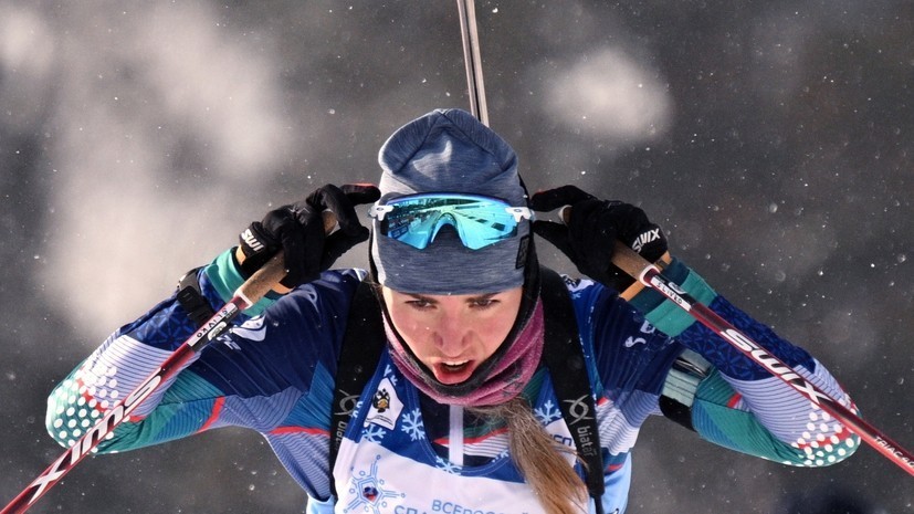 Сливко выиграла марафон на чемпионате России по биатлону