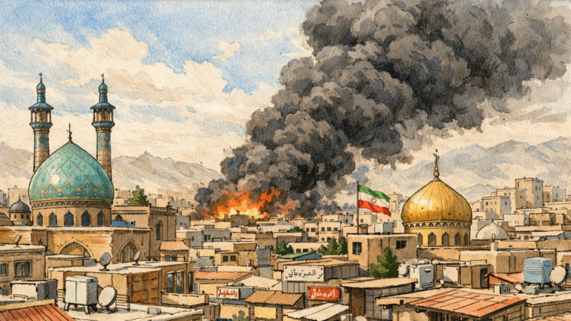 По территории на промплощадке АЭС «Бушер» в Иране нанесли удар