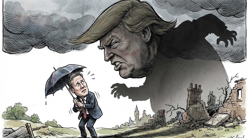 Трамп поделился в соцсети роликом с пародией на британского премьера Стармера