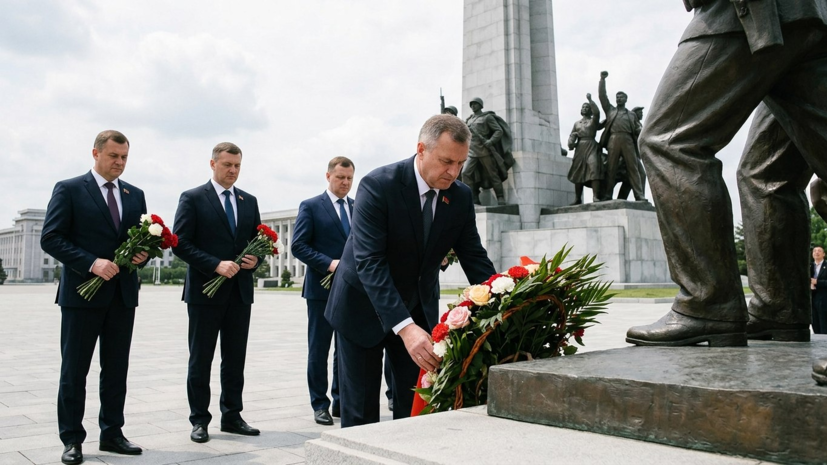 Делегация Белоруссии возложила цветы в Пхеньяне по просьбе Путина