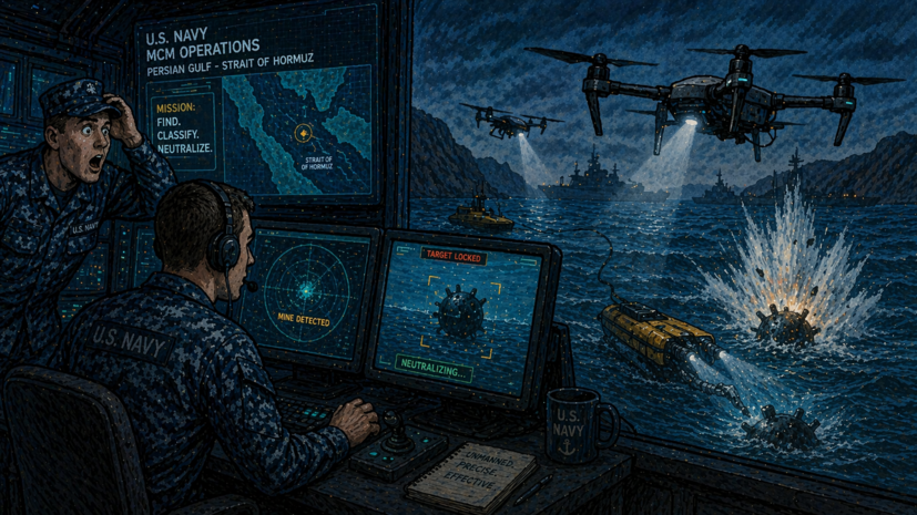 WSJ: ВМС США применяют дроны для поиска мин в Ормузском проливе