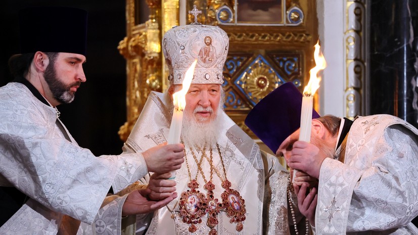 Патриарх Кирилл поздравил православных христиан с Пасхой