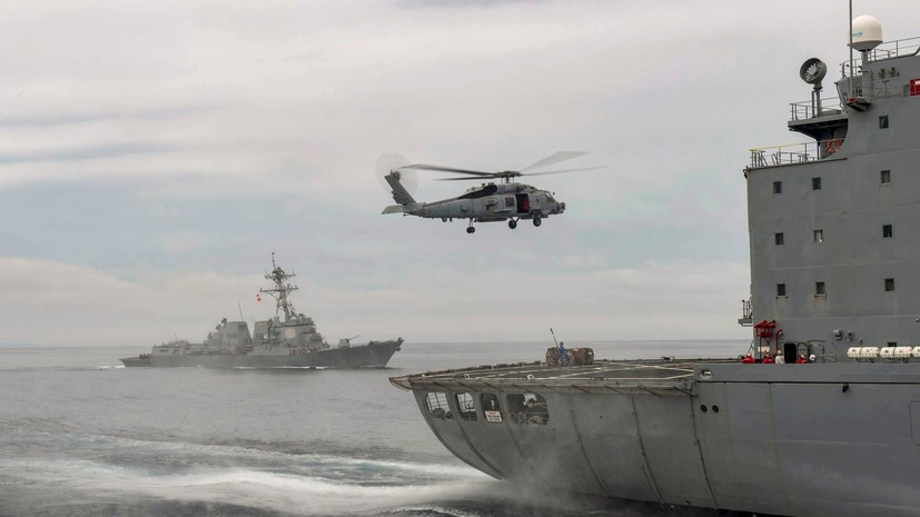 Беспилотная атака в море: в Иране заявили об ударах по американским кораблям в ответ на действия США