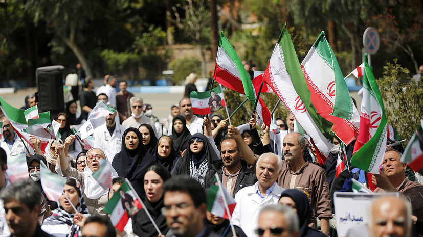 Иранцы выстраиваются в живые цепи вокруг ТЭС, которые угрожают бомбить США