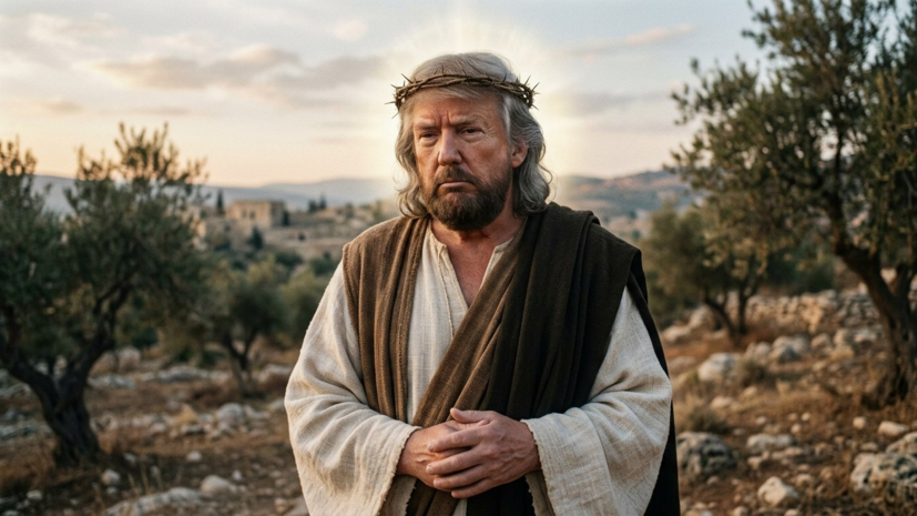 Трамп опубликовал в соцсети своё изображение в образе Иисуса