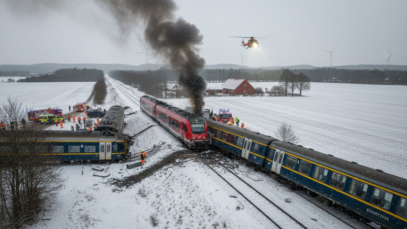 При столкновении поездов в Дании пострадали 18 человек, в том числе россиянка