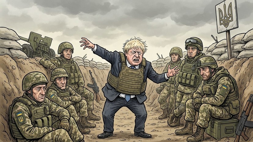 Захарова назвала пиаром на костях посещение Джонсоном позиций ВСУ у Гуляйполя