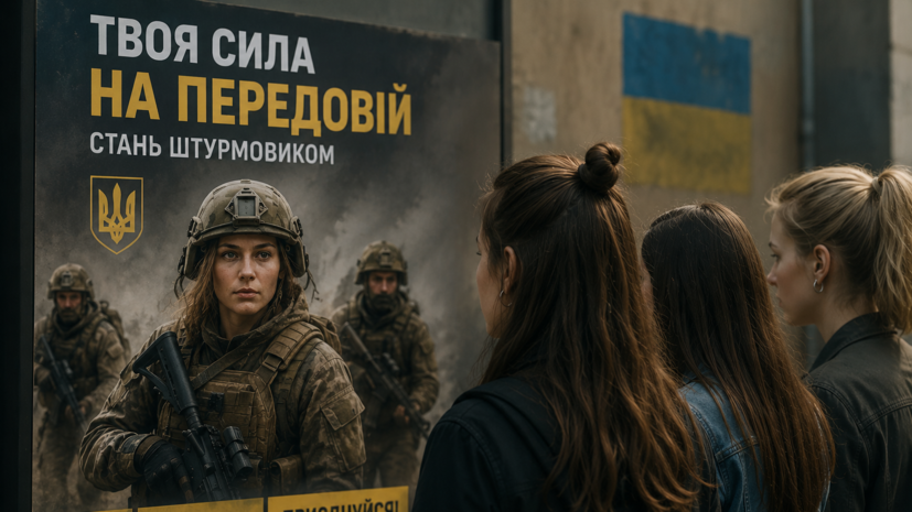 РИА Новости: ВСУ начали агитацию девушек от 18 лет к службе штурмовиками