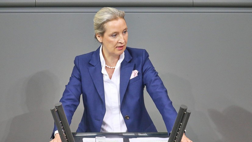 Лидер АдГ Вайдель потребовала от Киева репараций за подрыв «Северных потоков»