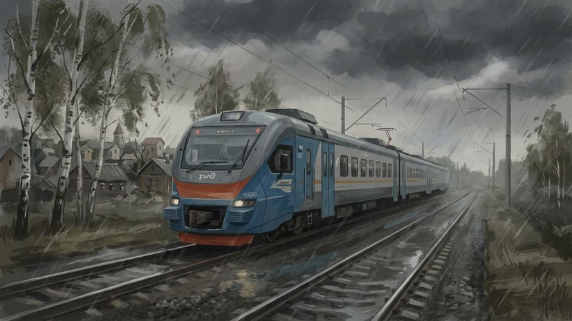 Несколько электричек между Петербургом и Ленобластью задержаны на фоне непогоды