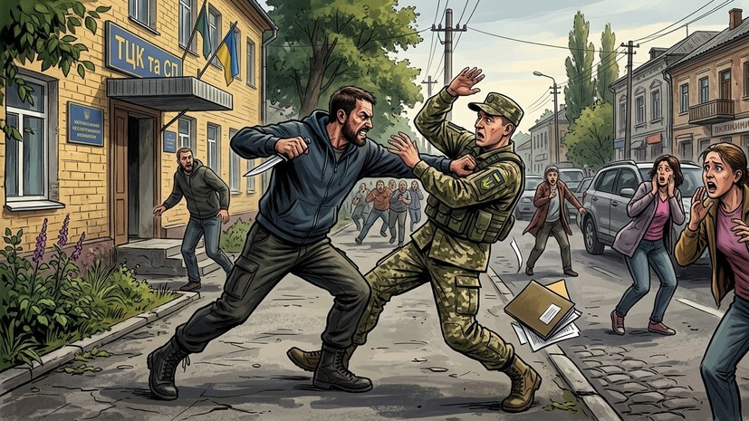 В Винницкой области мужчина с ножом напал на сотрудника военкомата