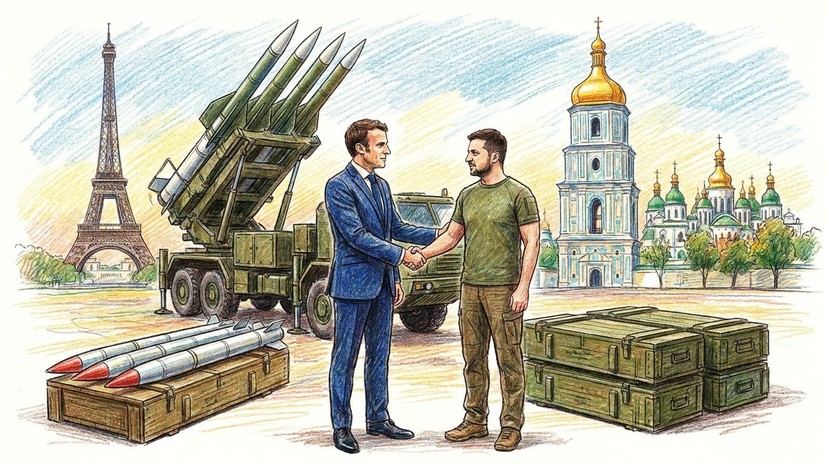 Макрон пообещал Зеленскому новые поставки ракет-перехватчиков для ПВО